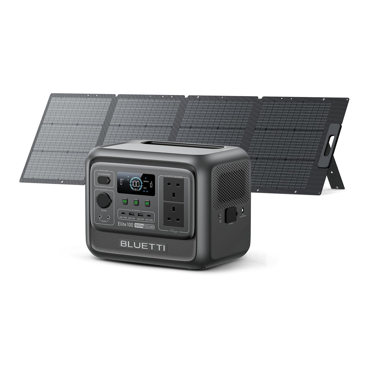 BLUETTI Elite 100 V2 Portable Power Station 1024Wh 1800W for Home & Camping