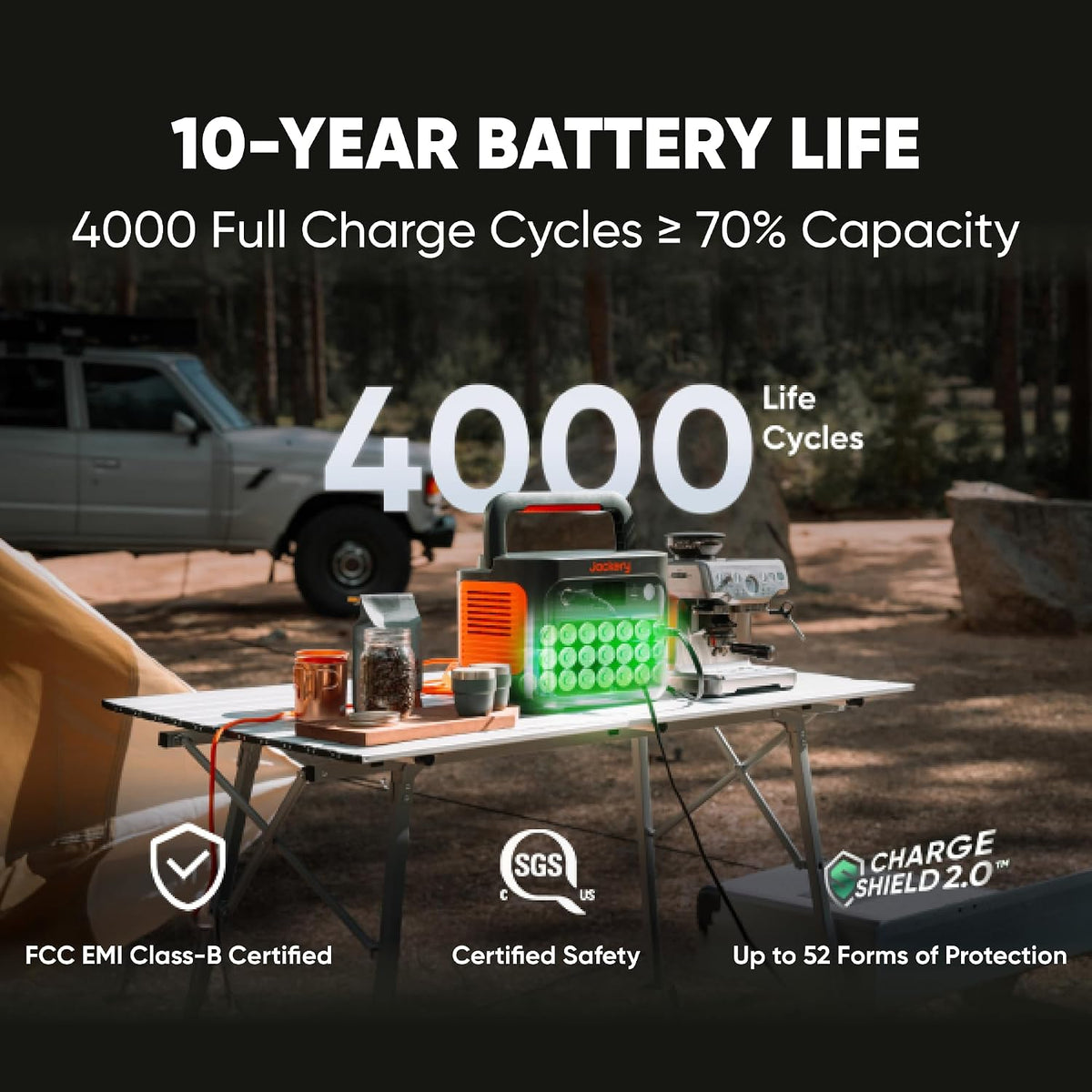 Jackery Explorer 1000 v2, 1500W 1070Wh LiFePO4 Portable Power Station