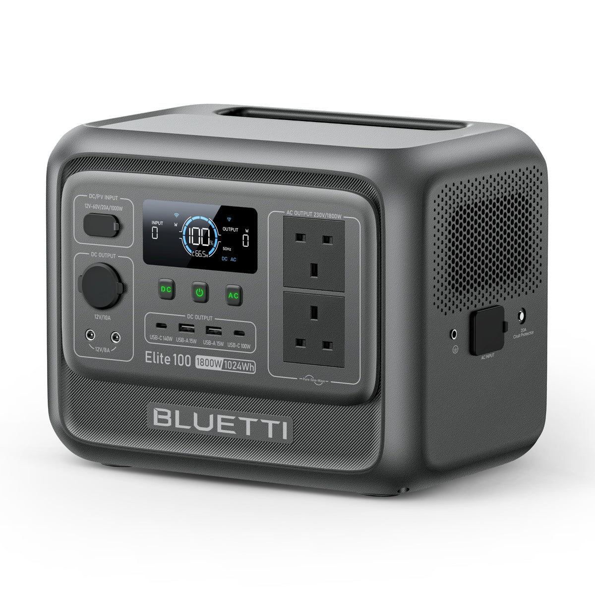 BLUETTI Elite 100 V2 Portable Power Station 1024Wh 1800W for Home & Camping